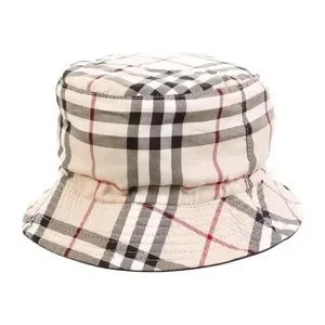 Burberry London Reversible Black Leather & Classic Nova Check Print Bucket Hat. Burberry | Accessories | Burberry London Reversible Black  main image 2